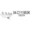 MTS 04.C111953K Exhaust Pipe